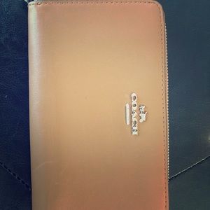 Authentic Coach double zip large wallet/wristlet